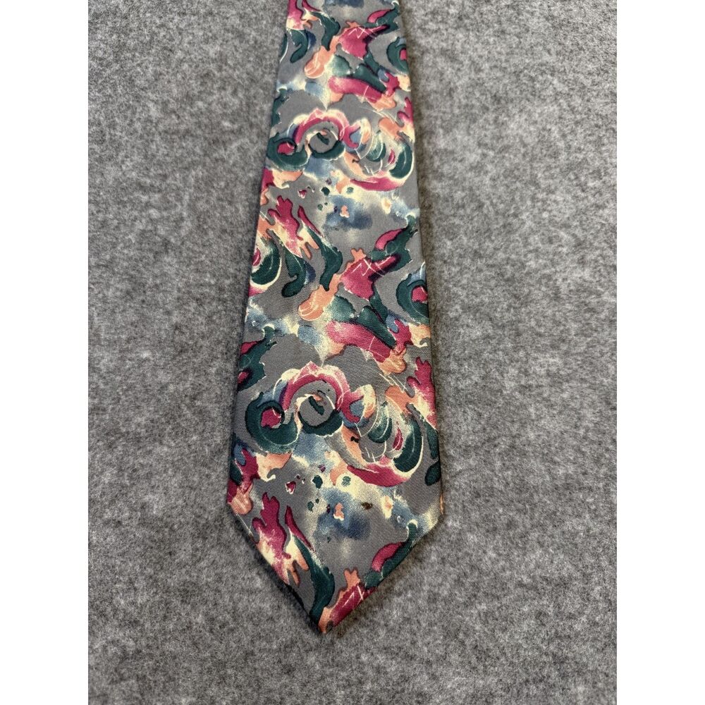 JT Beckett Mens Dress Tie Floral Italian Silk‎